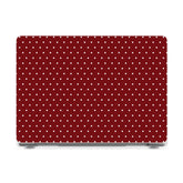 On the Dot | Maroon Polka Dot Laptop Shell
