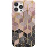 Stepping Up | Geo Rose Gold Marble Case