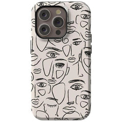 We're All Human | Minimal Face Art Case