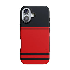 Storm Warning | Black & Red Stripes Case