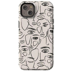 We're All Human | Minimal Face Art Case