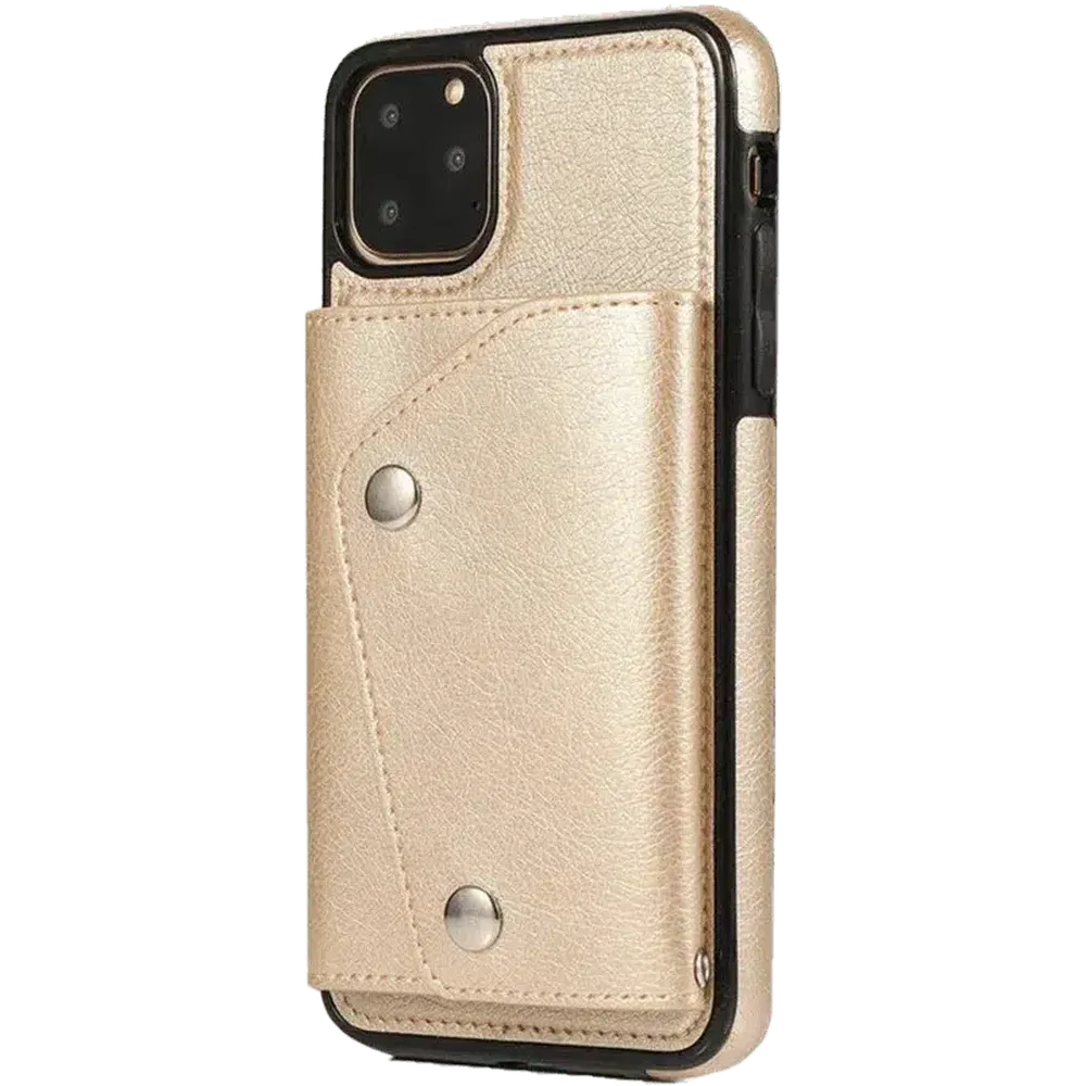Gold Vegan Leather | Wallet Case