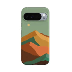 Endless Peaks | Colorblock Mountain Google Pixel Case