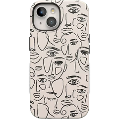 We're All Human | Minimal Face Art Case