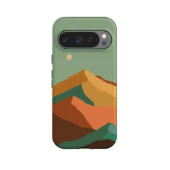 Endless Peaks | Colorblock Mountain Google Pixel Case